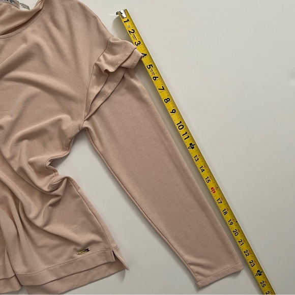 Calvin Klein Ruffle Shoulder Knit Top - Picture 16 of 16